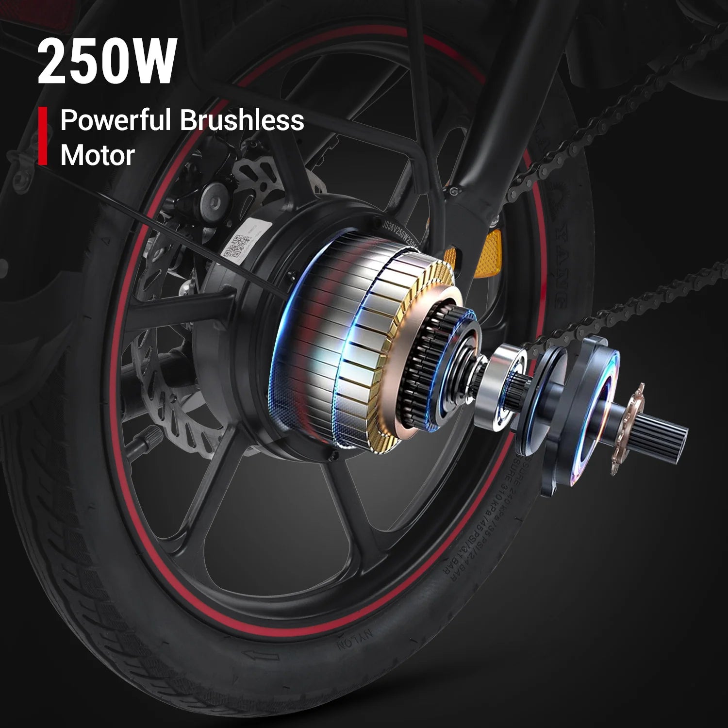 DYU D3F 250W Mini Folding Electric Bike