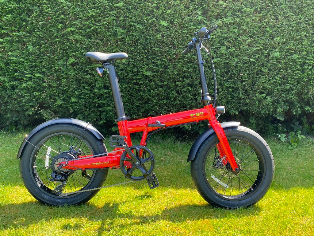 E-Go Max+ Road Legal Fat Tyre Folding Electric Bike 250W