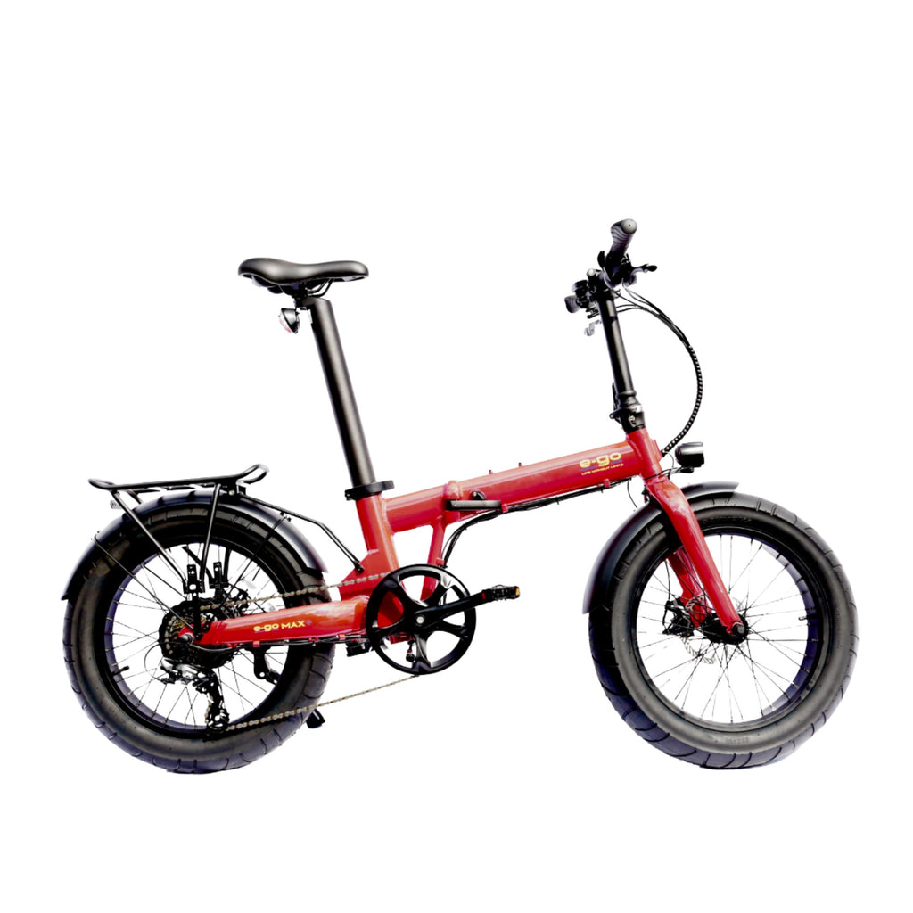 E-Go Max+ Road Legal Fat Tyre Folding Electric Bike 250W