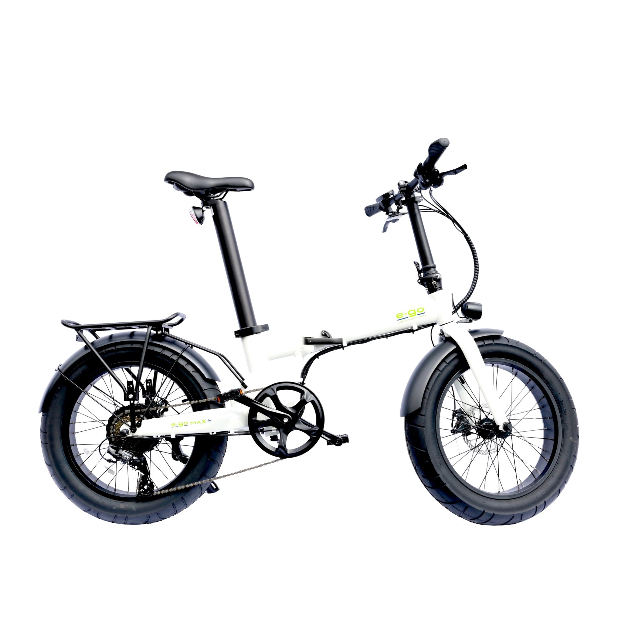 E-Go Max+ Road Legal Fat Tyre Folding Electric Bike 250W