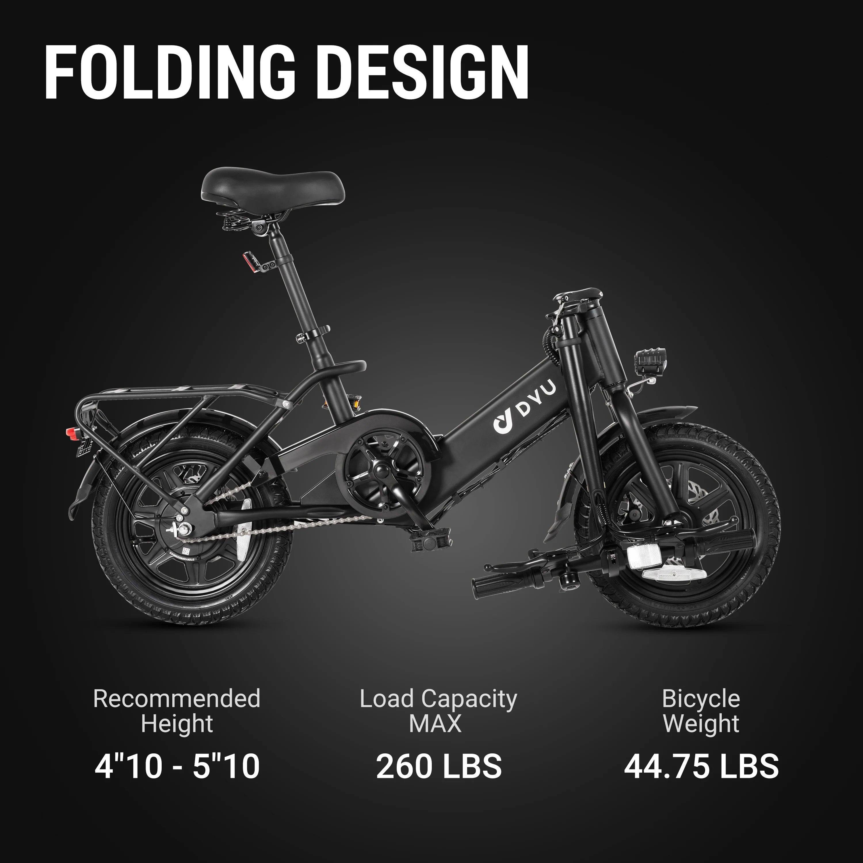 DYU C3 250W Folding Electric Bike