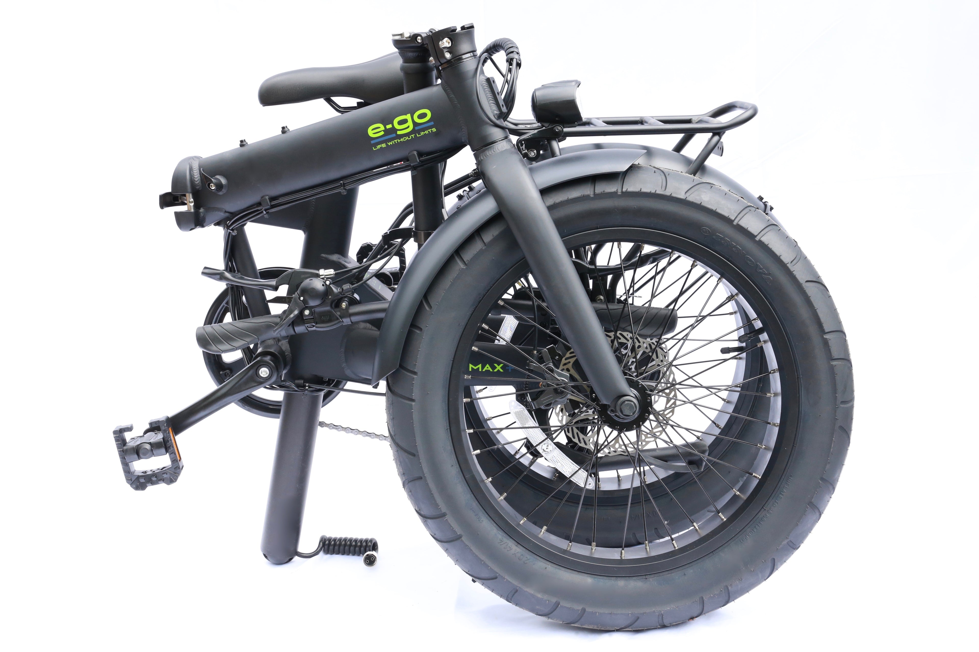 E-Go Max+ Road Legal Fat Tyre Folding Electric Bike 250W